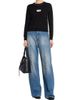 MM6 Maison Margiela Women's Denim Barrel-Leg Pants - 2