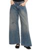 MM6 Maison Margiela Women's Exposed-Seam Distressed Wide-Leg Jeans - 3