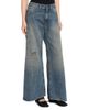MM6 Maison Margiela Women's Exposed-Seam Distressed Wide-Leg Jeans - 4