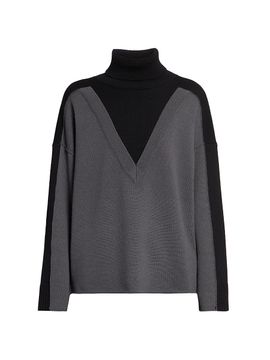 MM6 Maison Margiela Women's Layered Turtleneck Sweater