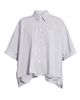 MM6 Maison Margiela Women's Pinstriped Cotton-Blend Poplin Shirt - 1