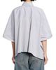MM6 Maison Margiela Women's Pinstriped Cotton-Blend Poplin Shirt - 5