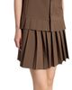 MM6 Maison Margiela Women's Pleated Wool-Blend Miniskirt - 6