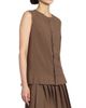 MM6 Maison Margiela Women's Pleated Wool-Blend Tunic Top - 4