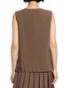 MM6 Maison Margiela Women's Pleated Wool-Blend Tunic Top - 5