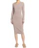 MM6 Maison Margiela Women's Rib-Knit Cotton-Wool Sheath Midi Dress - 2