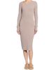 MM6 Maison Margiela Women's Rib-Knit Cotton-Wool Sheath Midi Dress - 3