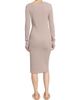 MM6 Maison Margiela Women's Rib-Knit Cotton-Wool Sheath Midi Dress - 5