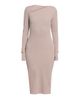MM6 Maison Margiela Women's Rib-Knit Cotton-Wool Sheath Midi Dress - 7