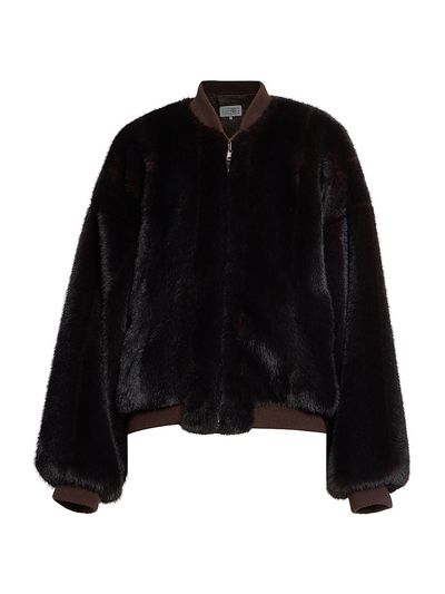 MM6 Maison Margiela Women's Sports Faux Fur Jacket