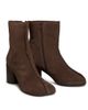 MM6 Maison Margiela Women's Stitch 70MM Central-Seam Suede Ankle Boots - 2