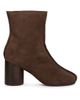 MM6 Maison Margiela Women's Stitch 70MM Central-Seam Suede Ankle Boots - 7