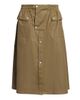 MM6 Maison Margiela Women's Stretch-Cotton Trench Midi Skirt - 7