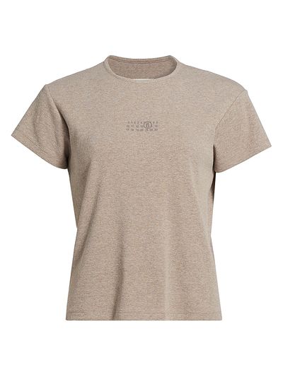 MM6 Maison Margiela Women's Stretch Cotton-Virgin Wool T-Shirt