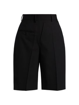 MM6 Maison Margiela Women's Tailored Wool-Blend Bermuda Shorts