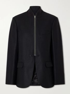 MM6 MAISON MARGIELA Wool-blend zip-up blazer