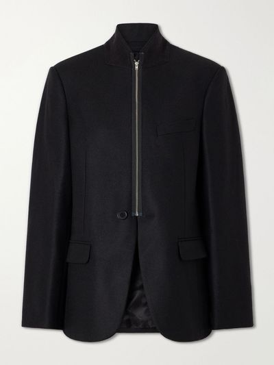 MM6 MAISON MARGIELA Wool-blend zip-up blazer