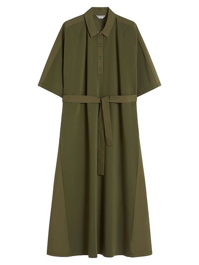 MM Max Mara Women's Jersey and Cotton Poplin Polo Dress
