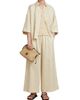 MM Max Mara Women's Linen Canvas Boxy Shirt - 5
