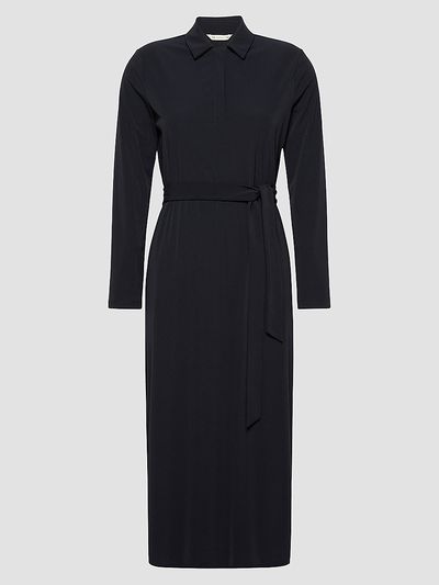MM Max Mara Women's Plissé Pleated Crepe Jersey Dress