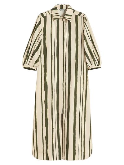 MM Max Mara Women's Printed Poplin Shirt Dress