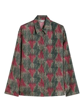 MM Max Mara Women's Printed Silk Shirt
