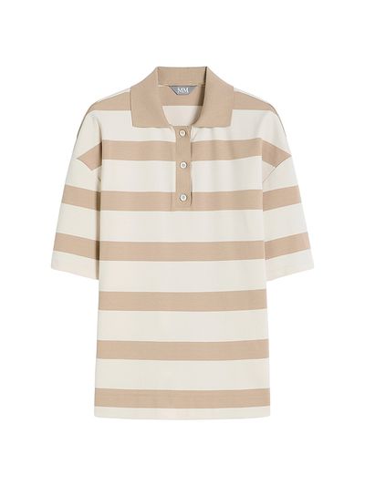 MM Max Mara Women's Viscose Knit Polo Shirt