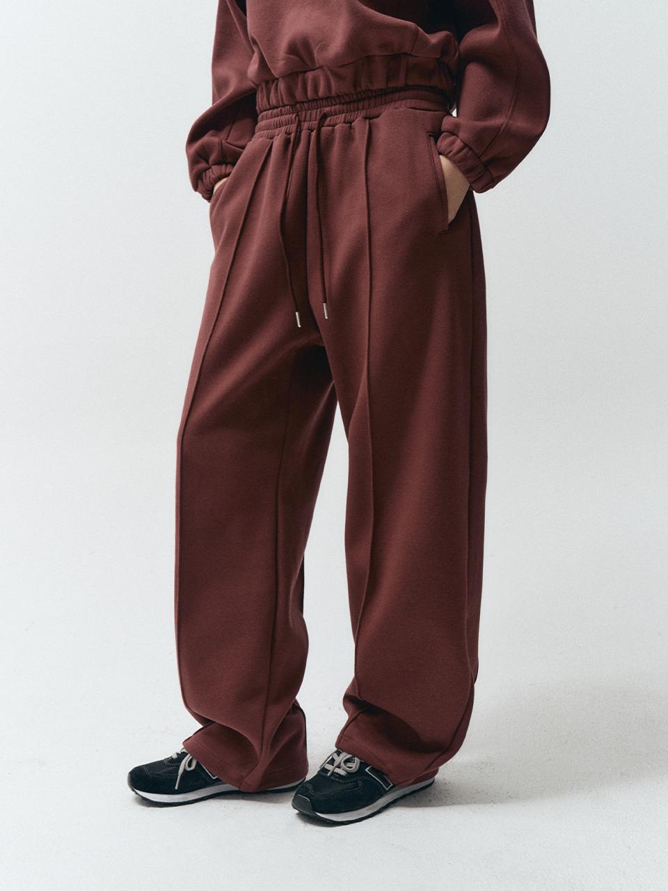 MMAK LOGO STRING PANTS, BURGUNDY