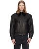 MMIC MMIC Black Calder Leather Bomber Jacket - 1