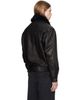 MMIC MMIC Black Calder Leather Bomber Jacket - 3