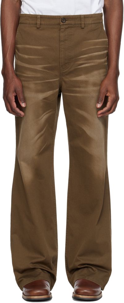 MMIC MMIC Brown Blues Flare Chino Trousers