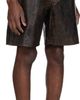 MMIC MMIC Brown Deadend Leather Shorts - 2
