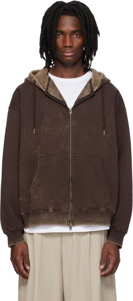 MMIC MMIC Brown Dusk Zip Up Hoodie