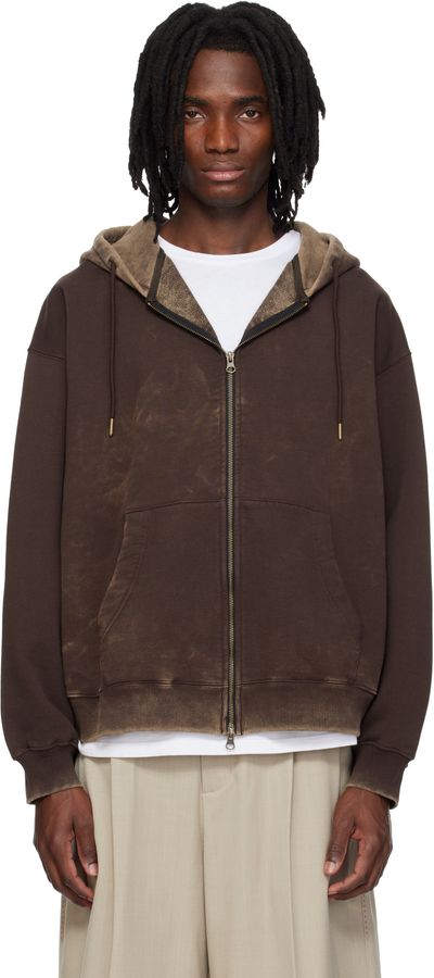 MMIC MMIC Brown Dusk Zip Up Hoodie