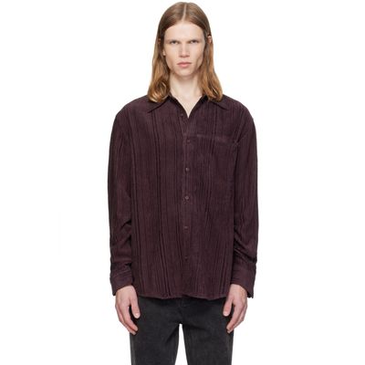MMIC MMIC Burgundy Drape Shirt