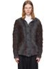 MMIC MMIC Gray & Brown Shroud Cardigan - 1