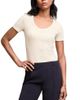M.m.lafleur M. m.LaFleur Avi Scoopneck Organic Ribbed Pima Cotton T-Shirt - 1