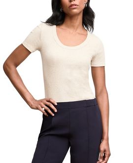 M.m.lafleur M. m.LaFleur Avi Scoopneck Organic Ribbed Pima Cotton T-Shirt