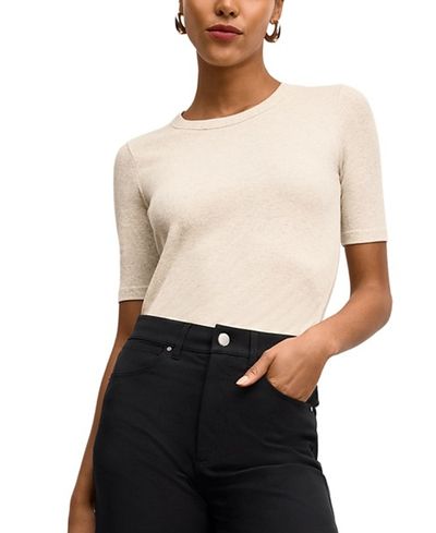 M.m.lafleur M. m.LaFleur Chana Fitted Organic Ribbed Pima Cotton T-Shirt