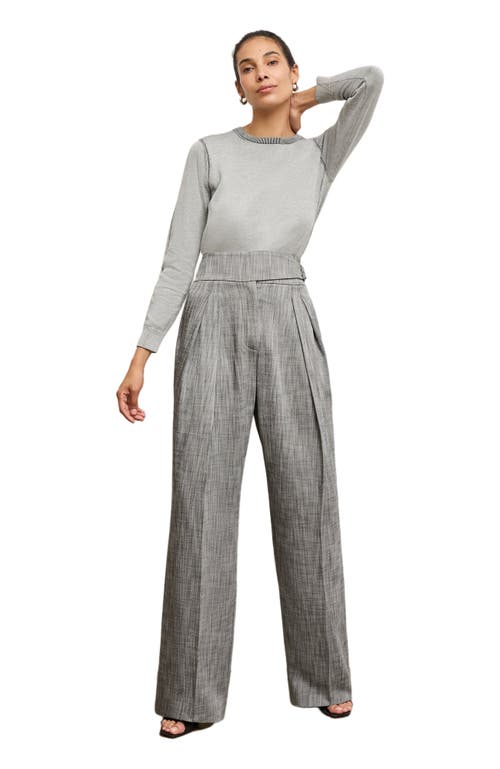 M.M.LaFleur M.M.LaFleur Bronny Cummerbund Trouser - Porto Weave