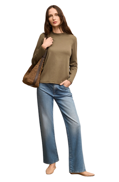 M.M.LaFleur M.M.LaFleur Raquel Organic Pima Cotton Long-Sleeve Tee