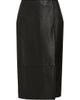 Mônot Women's Leather Pencil Midi-Skirt - 1
