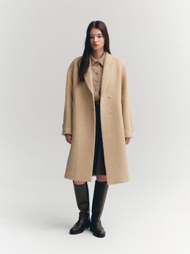 MOAT Alpaca Mohair Half Coat