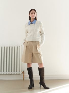 MOAT Cotton Pocket Bermuda Pants _Sand Beige