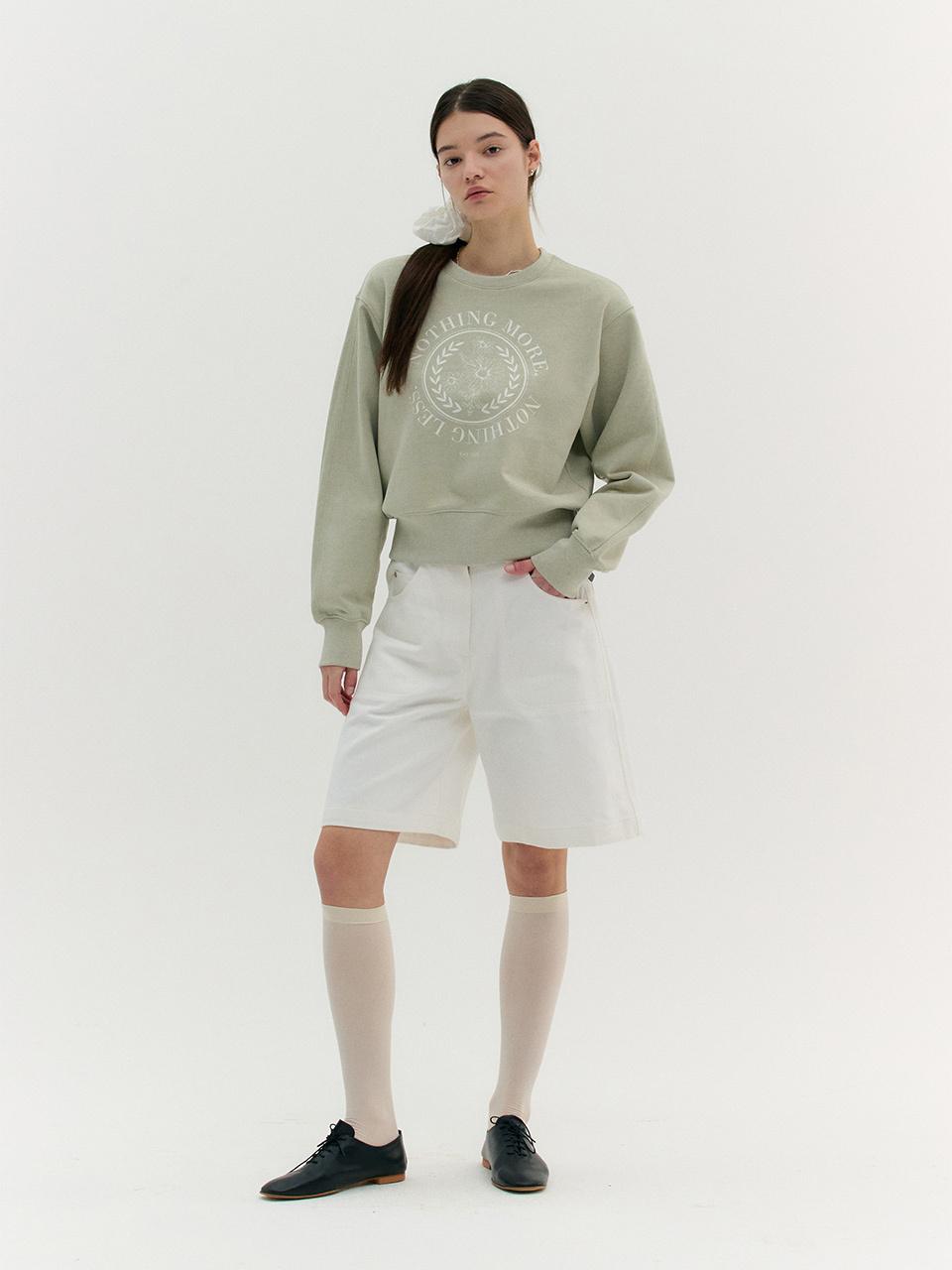 MOAT Denim Bermuda Pants_Off White
