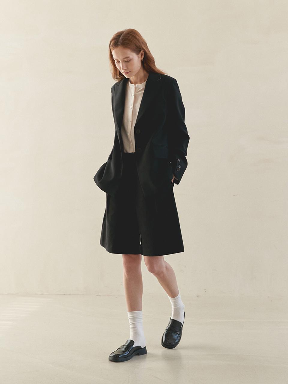 MOAT DIAGONAL DART JACKET(moat black)
