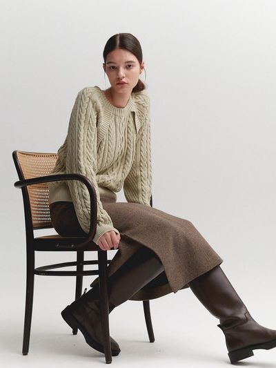 MOAT HEAVY CABLE PULLOVER