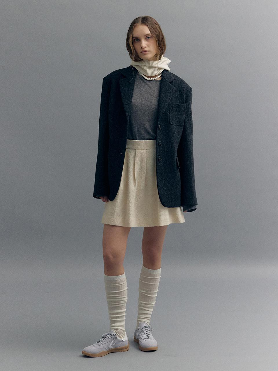 MOAT OUT-POCKET WOOL JACKET (moat black)