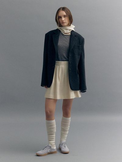 MOAT OUT-POCKET WOOL JACKET (moat black)