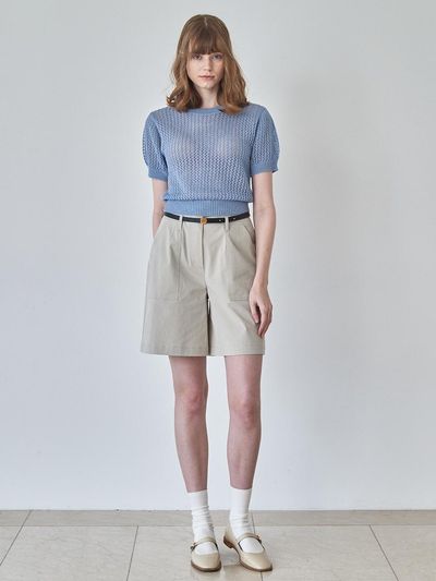 MOAT OUT POCKET BERMUDA PANTS(ash gray)